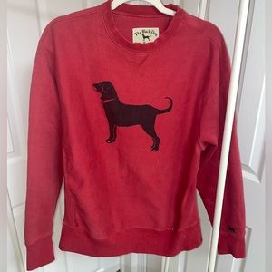 The Black Dog red sweatshirt